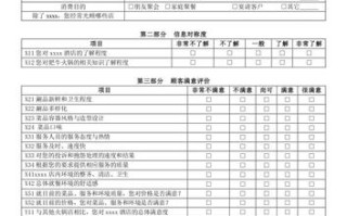 酒店调查内容怎么写