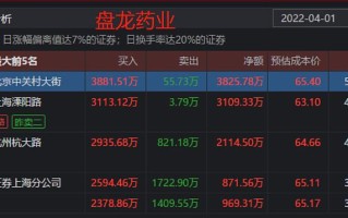 盘龙药业主力资金净买入情况